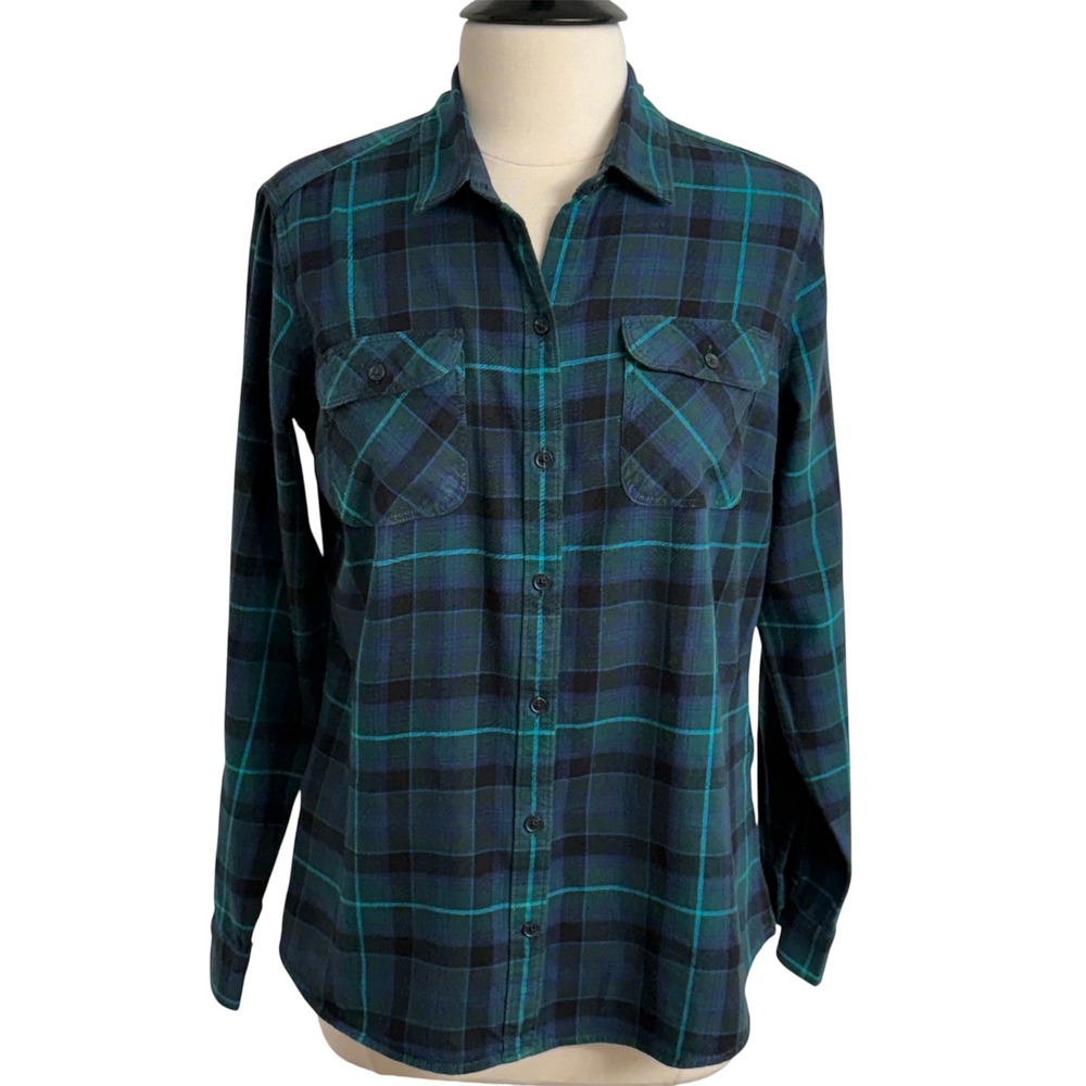 Eddie Bauer Women Long Sleeve Flannel Shirt
